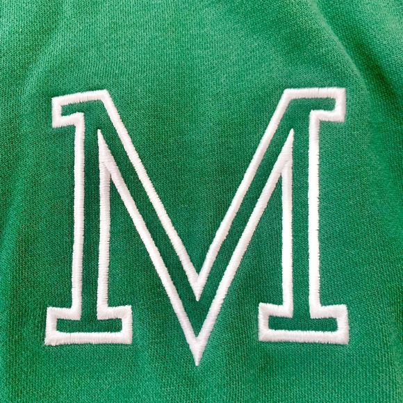 Green and Gray Varsity letterman baseball jacket w/ M - Picture 3 of 5